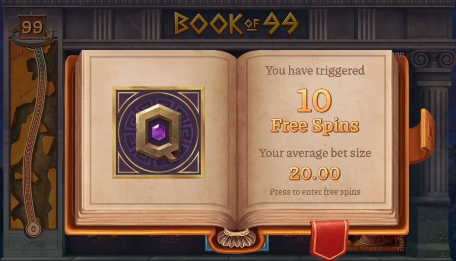 Book of 99 - gratis spins